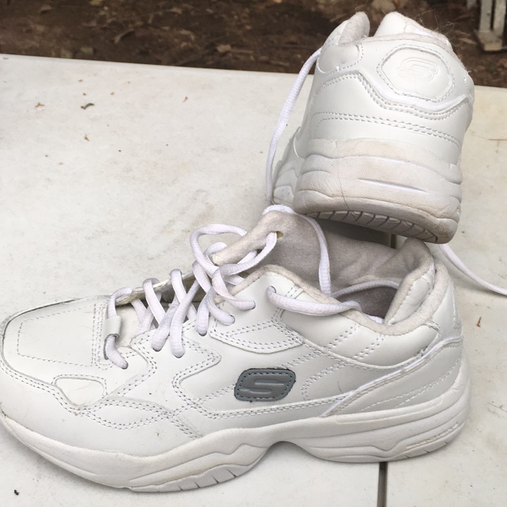 Skechers White Work Shoes